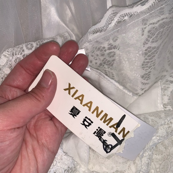 Xiaanman NWT tulle lace modest flower girl bridal dress size 16/150 - Picture 11 of 12